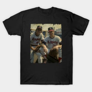 Frank Tanana and Nolan Ryan in Los Angeles Angels T-Shirt